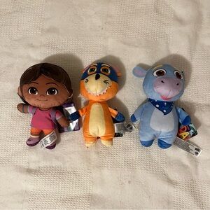 Dora, swiper and Benny plushies